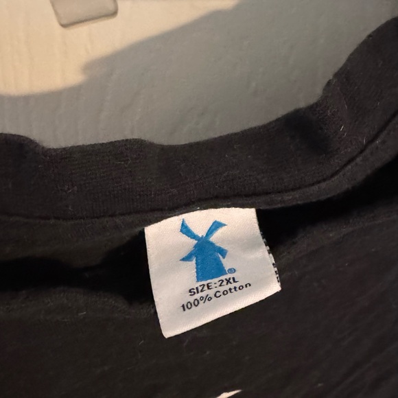 Dutch Bros Black Shirt with Blue Windmill Tag - Picture 2 of 3